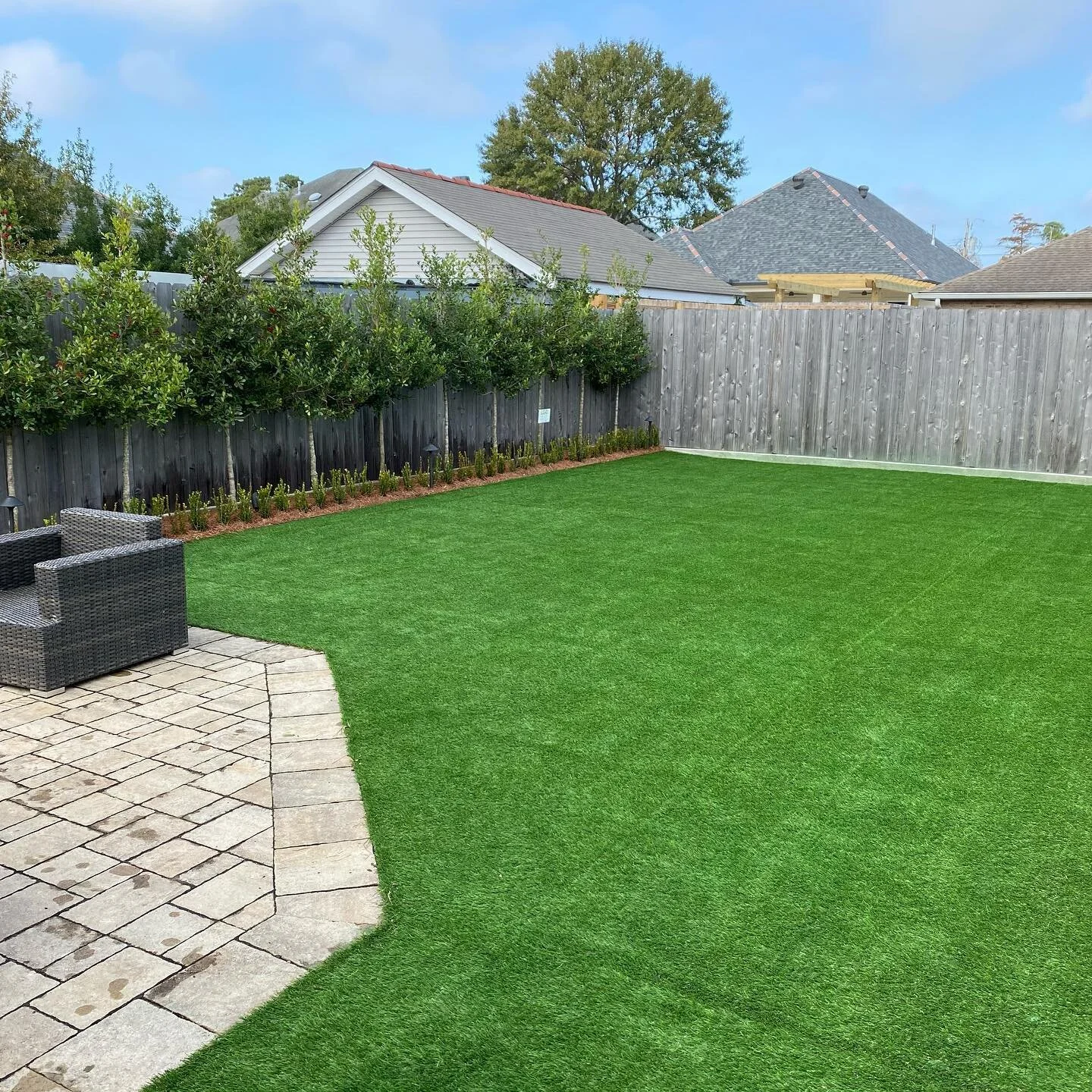Artificial turf installation in Wylie, TX